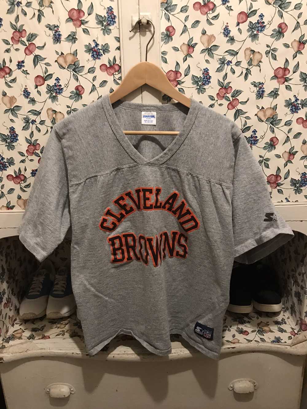 Starter × Vintage Vintage 90s Cleveland Browns T-… - image 1