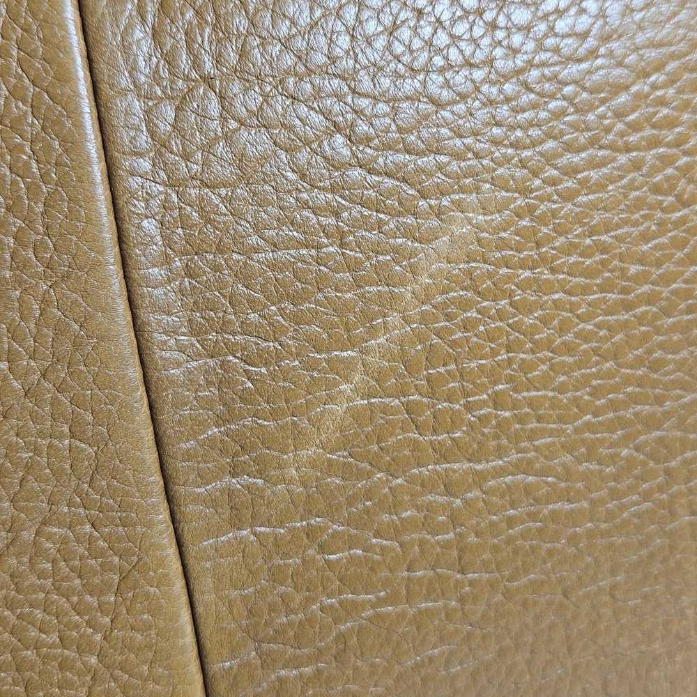 Vintage Christopher Kon Tan Pebbled Leather Satch… - image 11