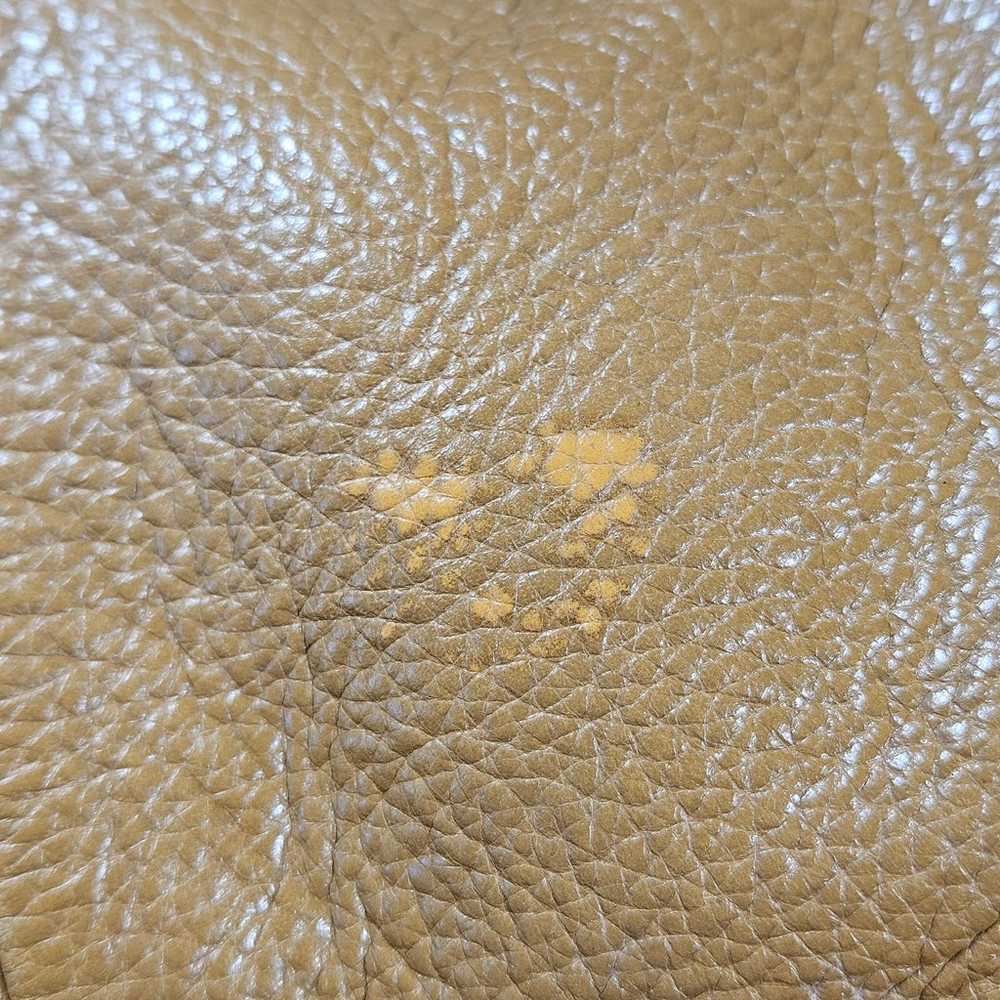 Vintage Christopher Kon Tan Pebbled Leather Satch… - image 12