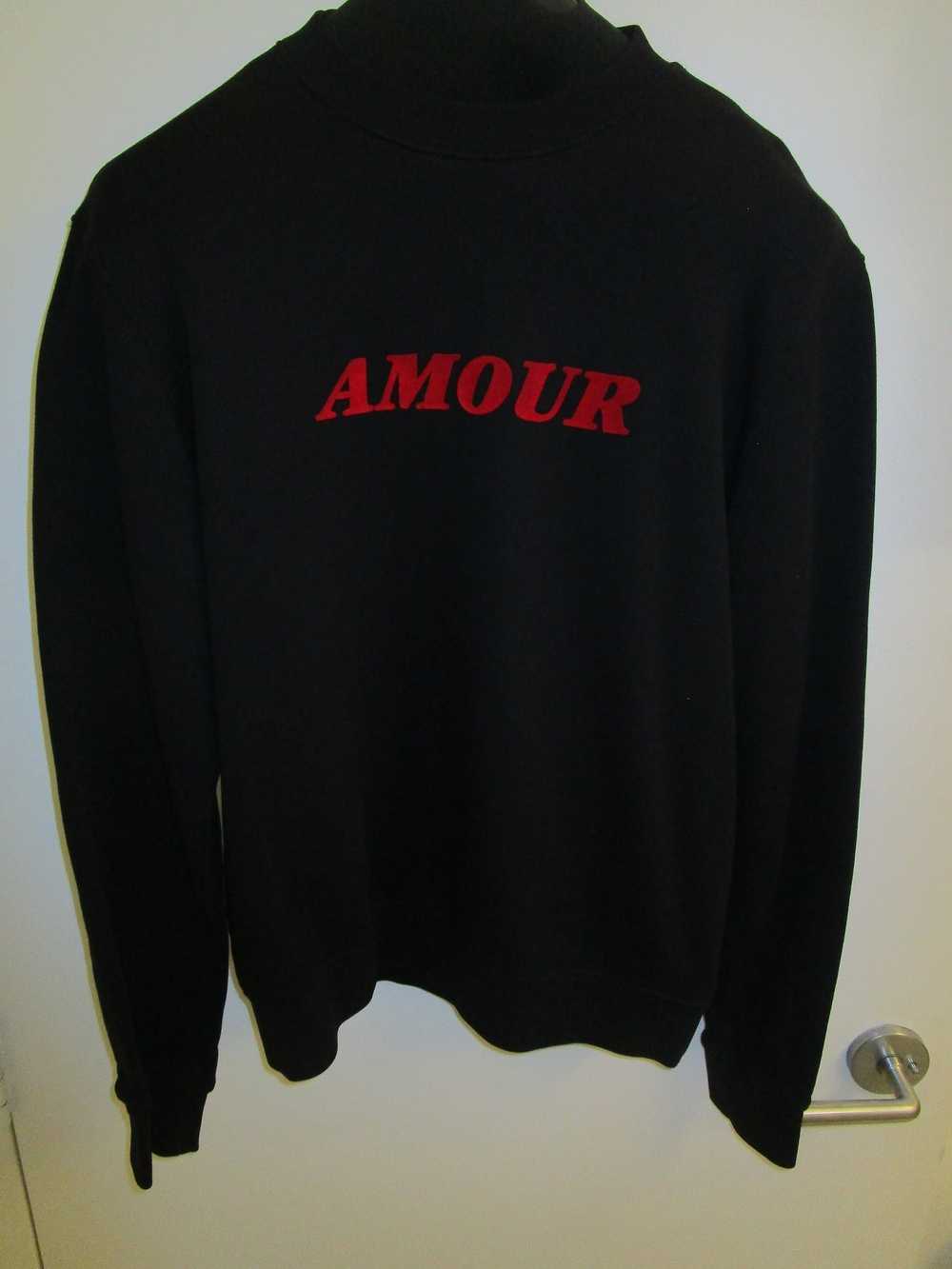 Sandro sandro black amour flocked sweatshirt - image 2