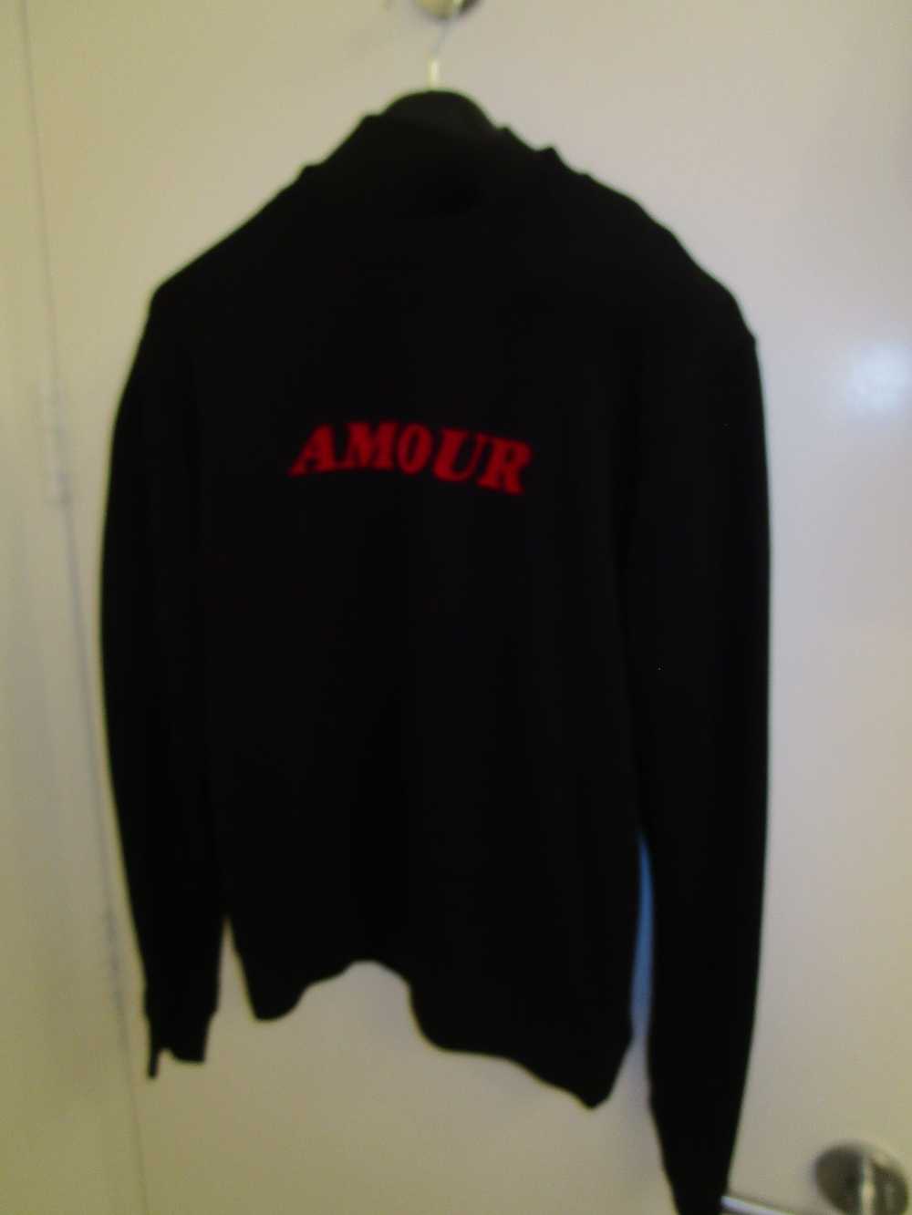 Sandro sandro black amour flocked sweatshirt - image 3
