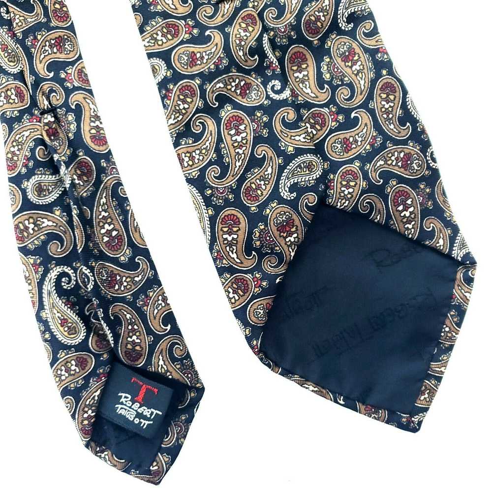 Robert Talbott Robert Talbott Print Paisley Brown… - image 5