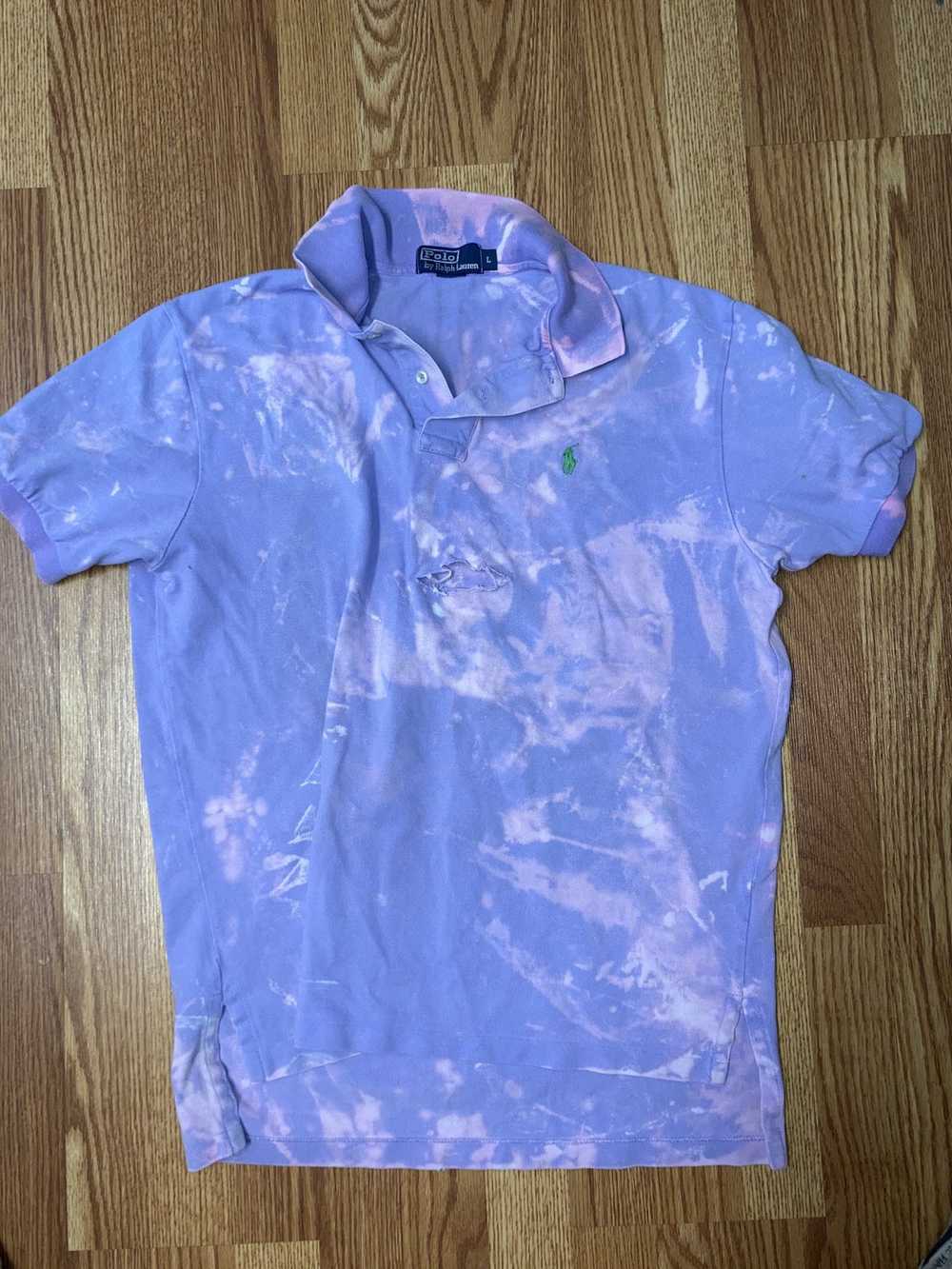 Polo Ralph Lauren Purple liquid distressed polo - image 2