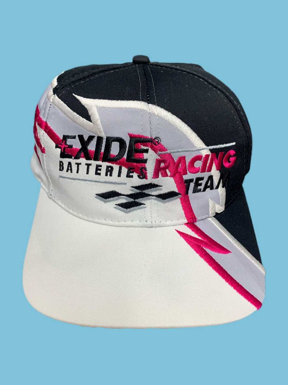 Racing × Vintage Vintage 90s Snapback Exide Batte… - image 1