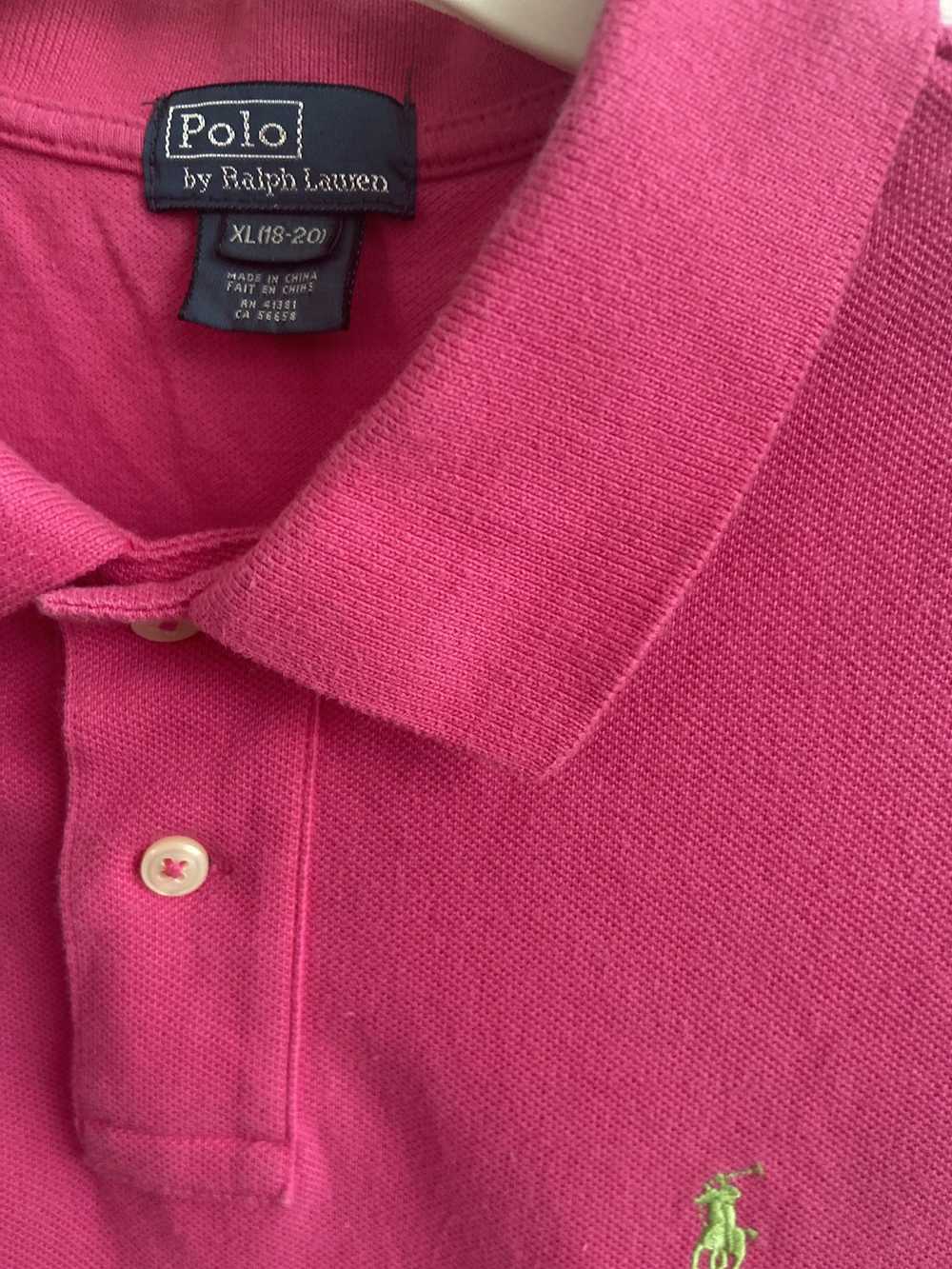 Polo Ralph Lauren Pink polo Ralph Lauren Kids XL … - image 2