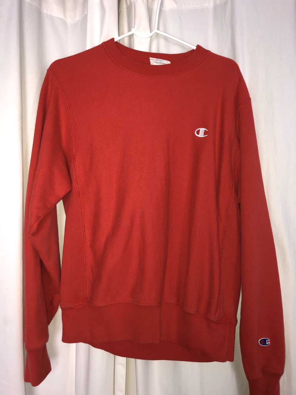 Champion Champion Red Crewneck Sweatshirt - image 1
