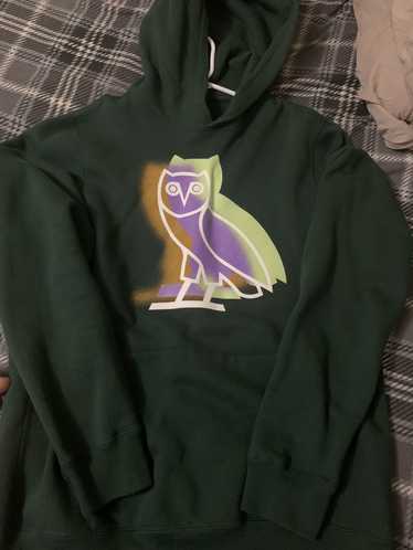 Drake × Octobers Very Own OVO Stencil Green Hoodie - image 1