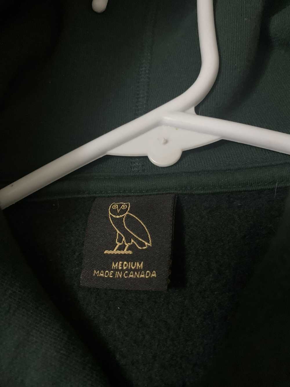 Drake × Octobers Very Own OVO Stencil Green Hoodie - image 2