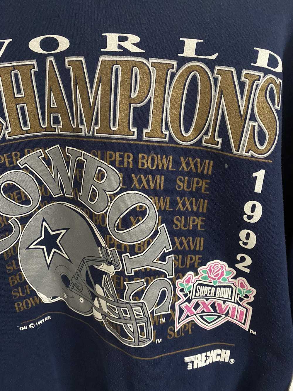 Vintage Vintage 1992 Dallas Cowboys Champions Crewneck - Gem