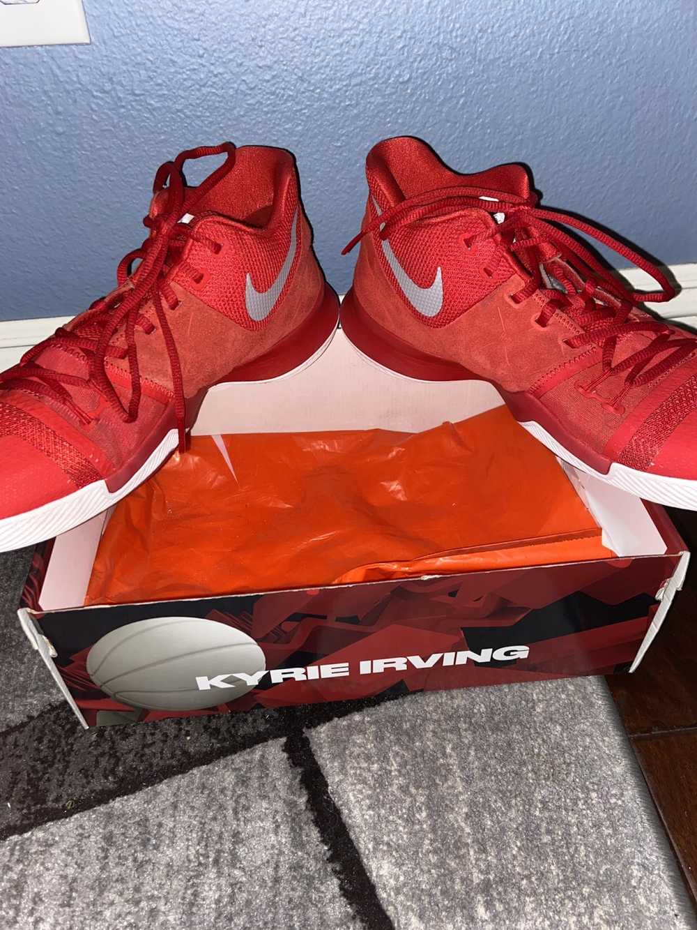 Nike Kyrie 3 Red Suede - image 3