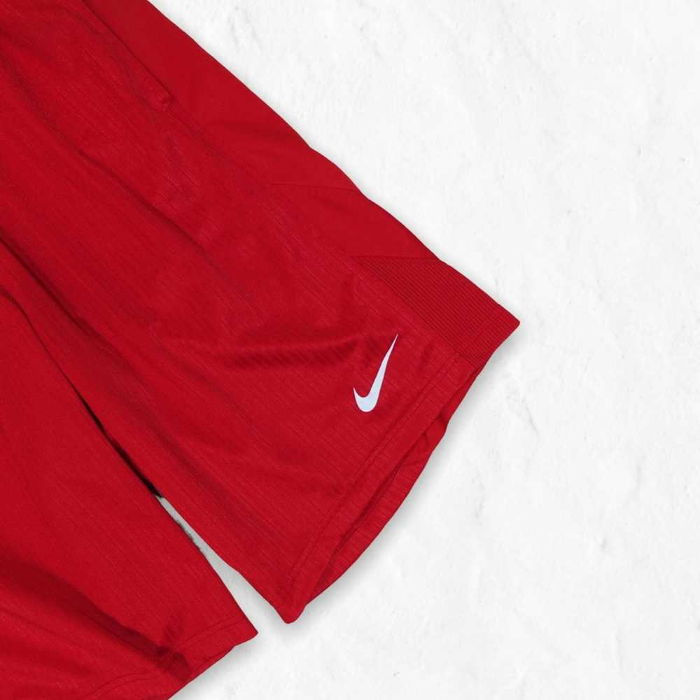 Nike × Vintage VINTAGE NIKE BASKETBALL SHORTS RED - image 3