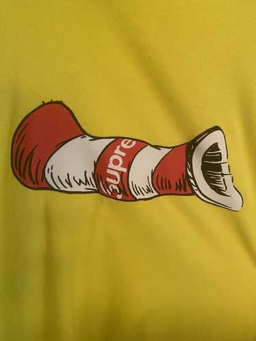 Supreme cat in the hat tee yellow sale