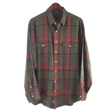 Daniel Cremieux Daniel Cremieux Brown Red Plaid Sh