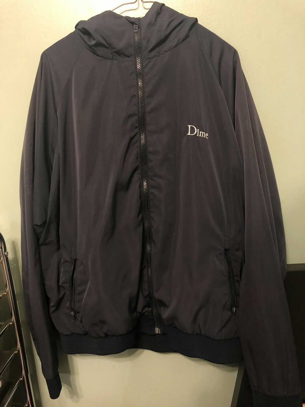 Dime Dime Navy Windbreaker Sz L - image 2