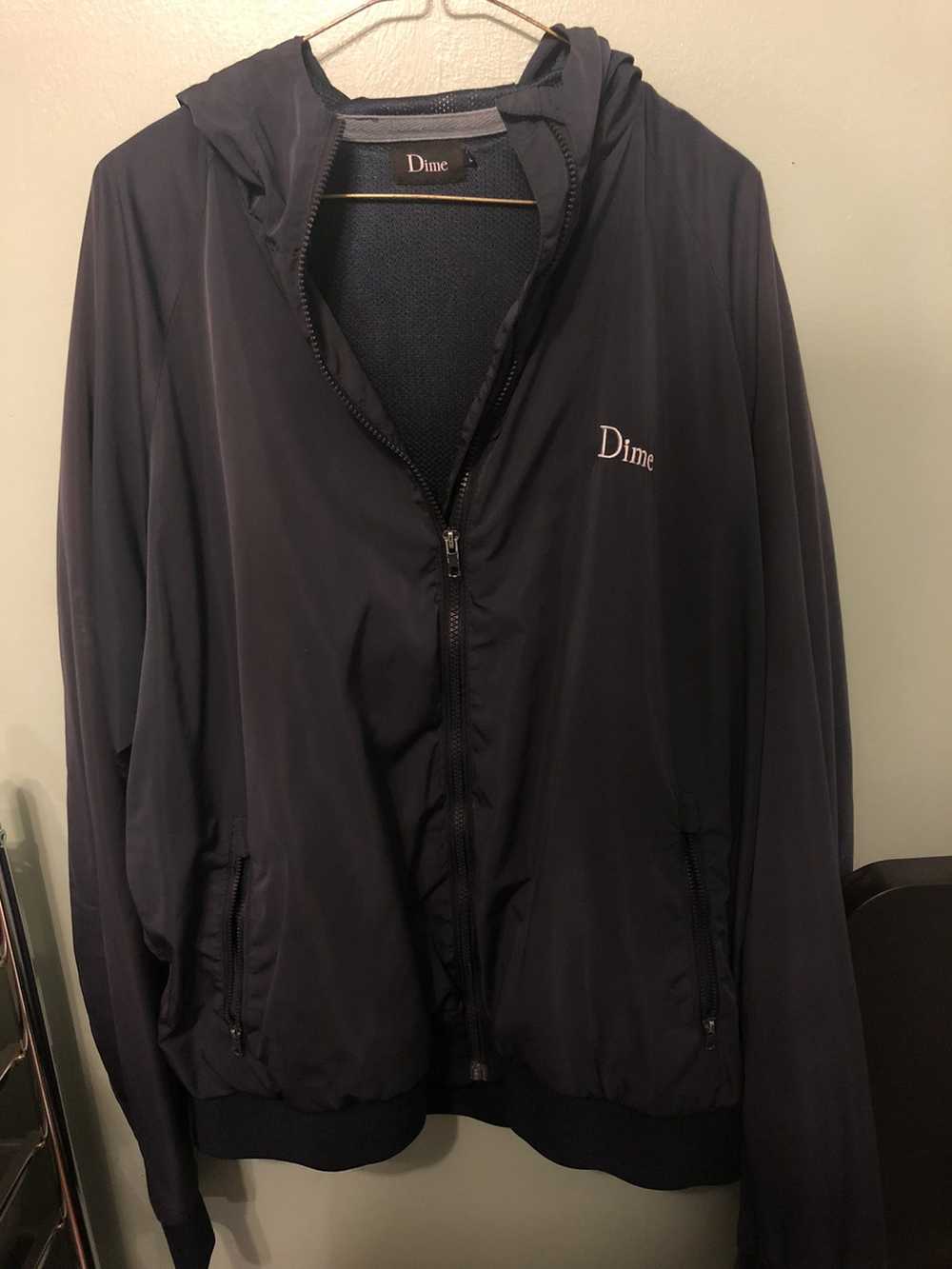 Dime Dime Navy Windbreaker Sz L - image 3