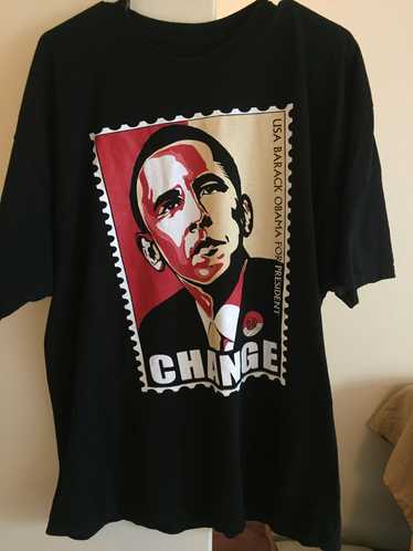 Obama × Rap Tees × Vintage 2008 Obama rap tee ele… - image 1