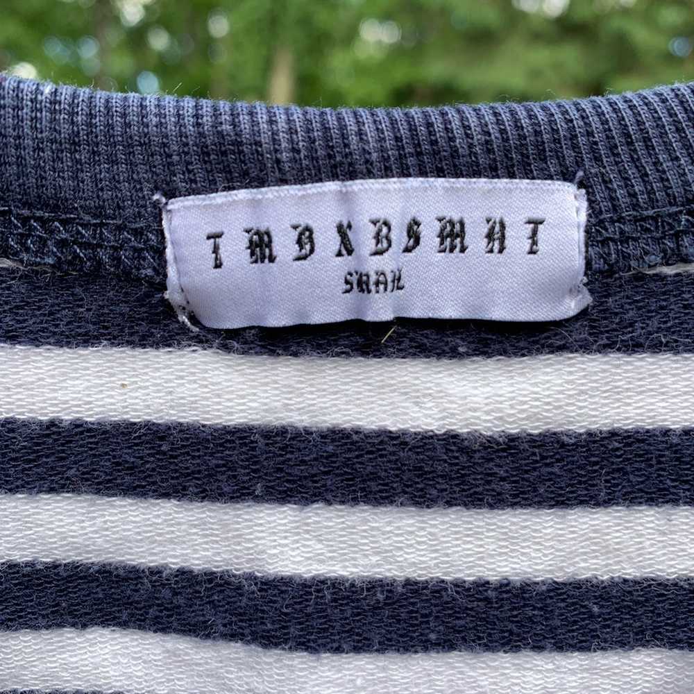 The Basement Striped Old English Logo T Shirt - image 2