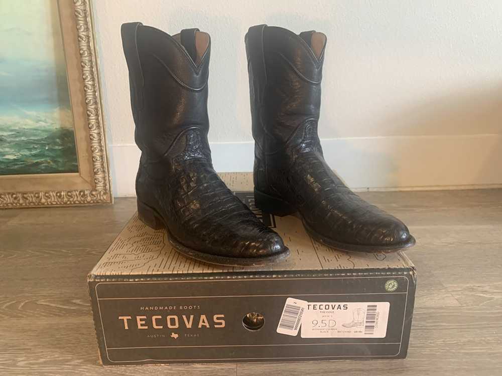 Vintage Tecovas Boots - Midnight Caiman - image 1