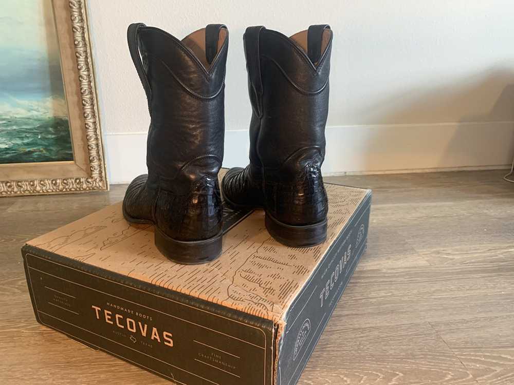 Vintage Tecovas Boots - Midnight Caiman - image 2