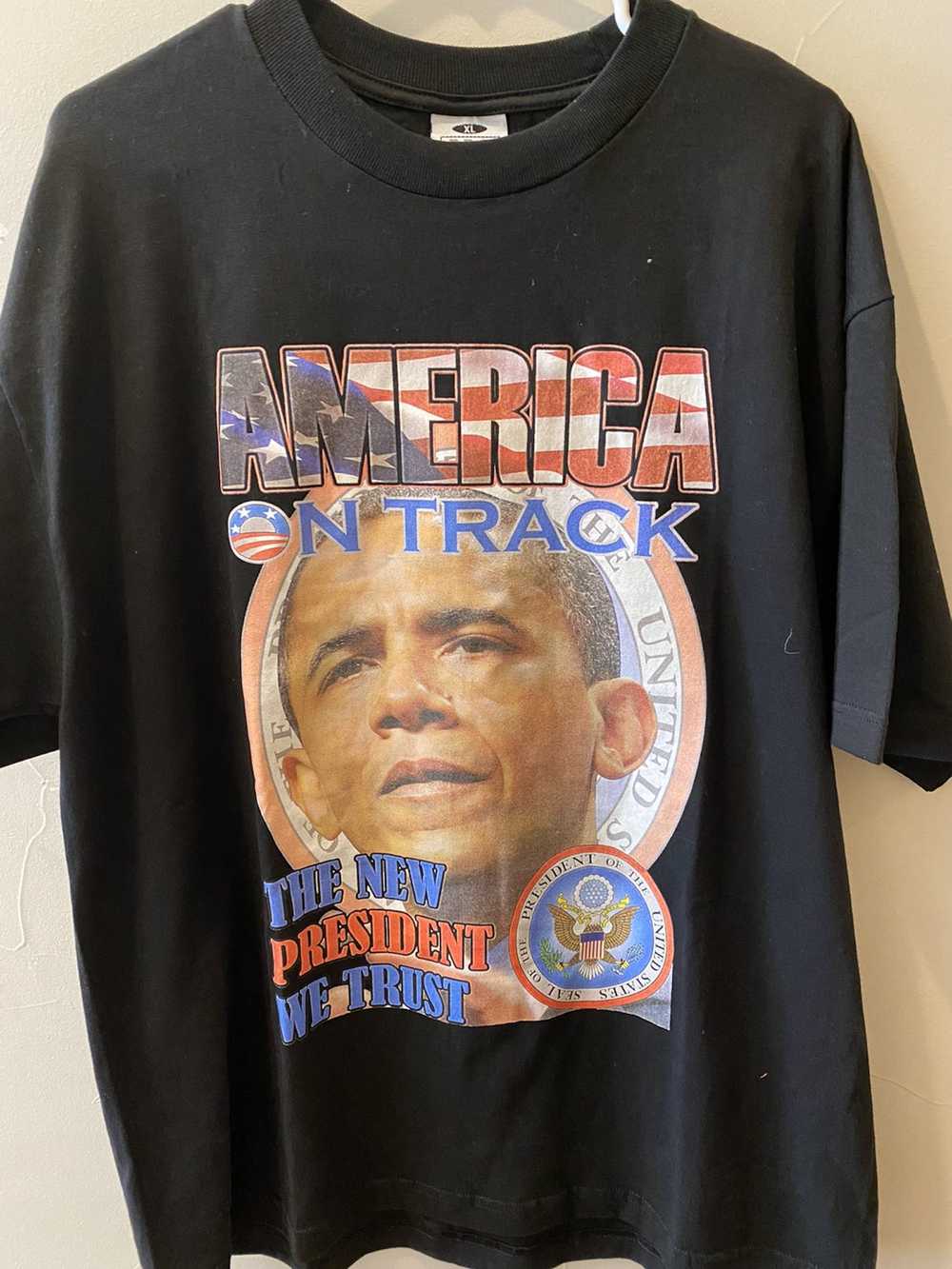 Obama × Vintage Vintage Obama Rap Tee - image 1