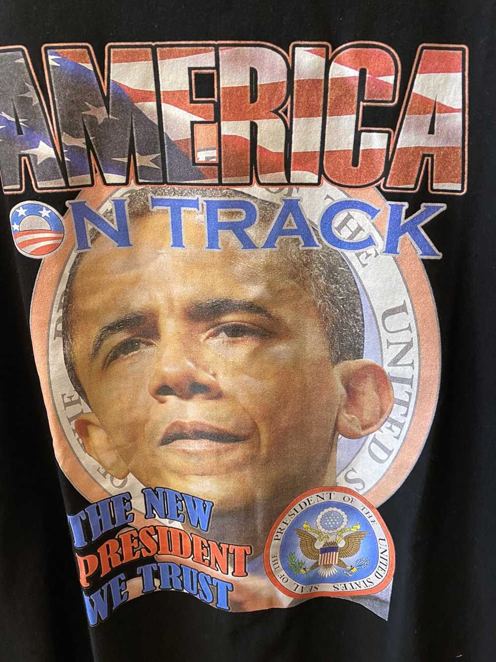 Obama × Vintage Vintage Obama Rap Tee - image 2