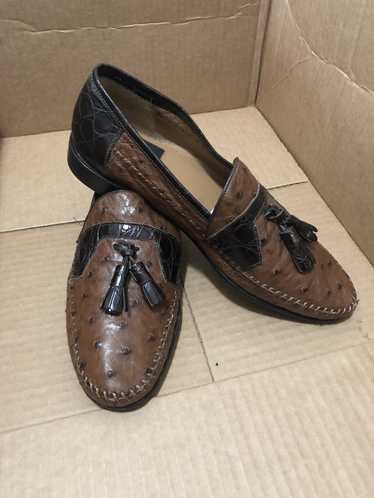 Aldo Brue Black and brown dress loafers