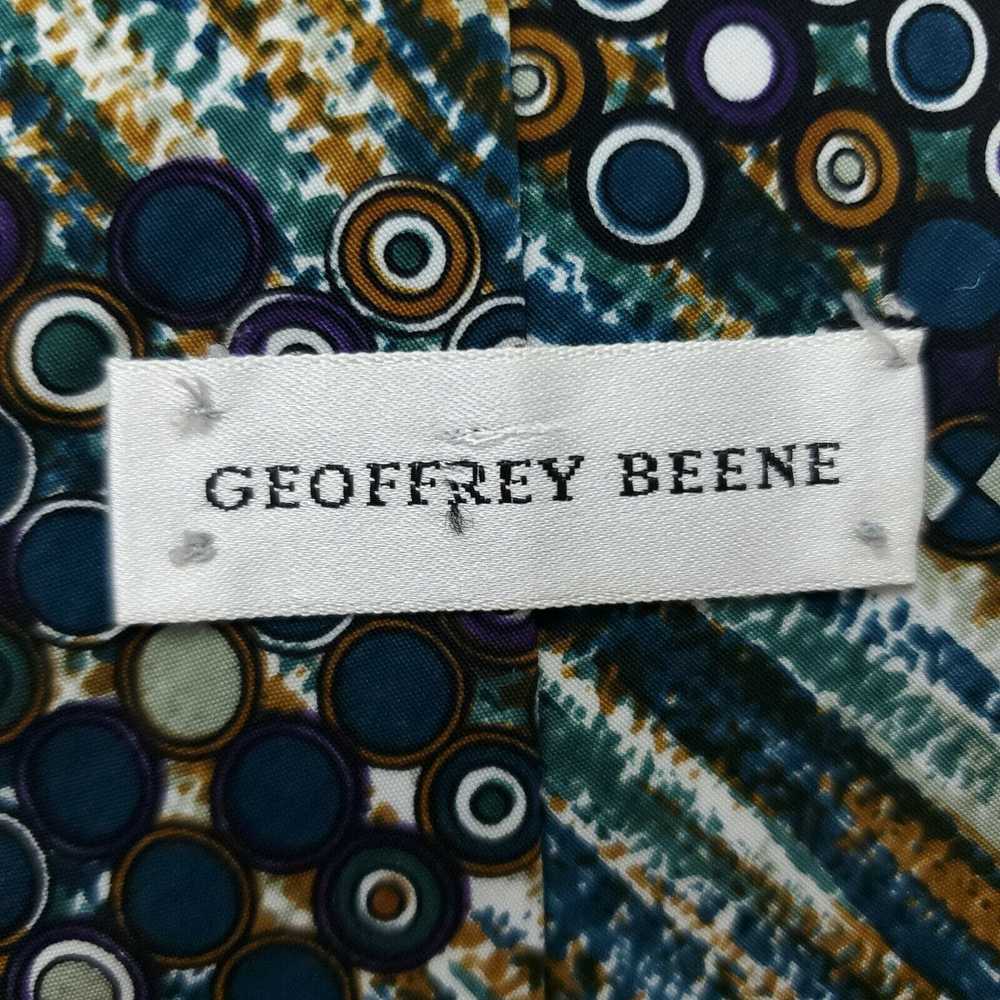 Geoffrey Beene Geoffrey Beene Blue Brown Abstract… - image 3