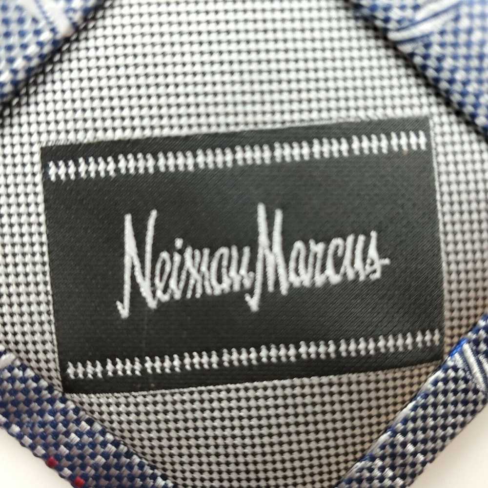 Neiman Marcus Neiman Marcus SIlver Plaid Skinny S… - image 3