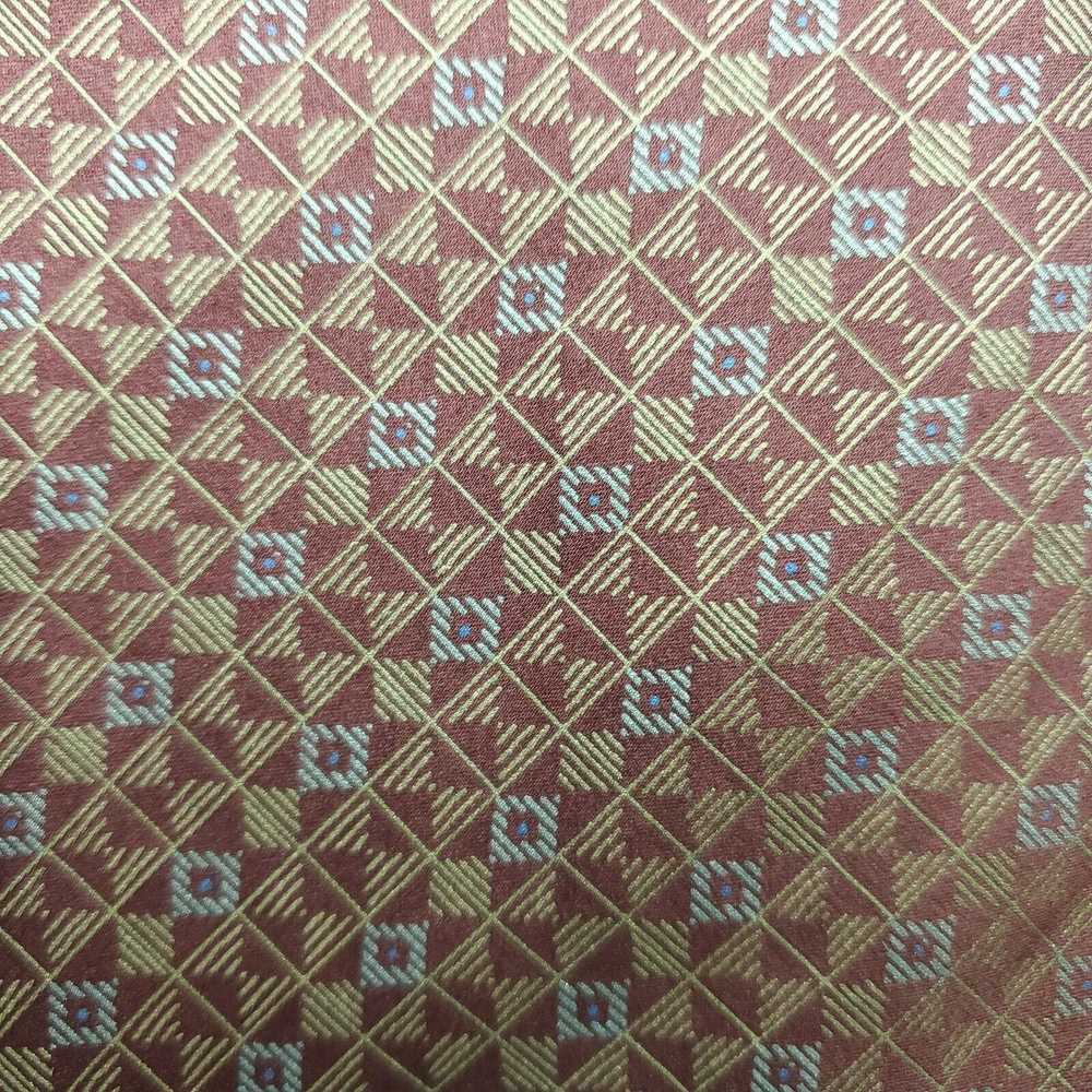 Van Heusen Van Heusen Red Geometric Silk Tie 58 3… - image 2