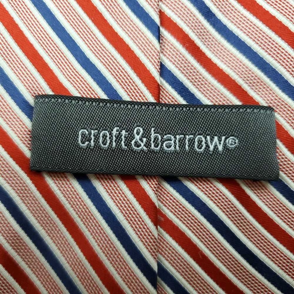 Croft & Barrow Croft & Barrow Red Striped Silk Ti… - image 3