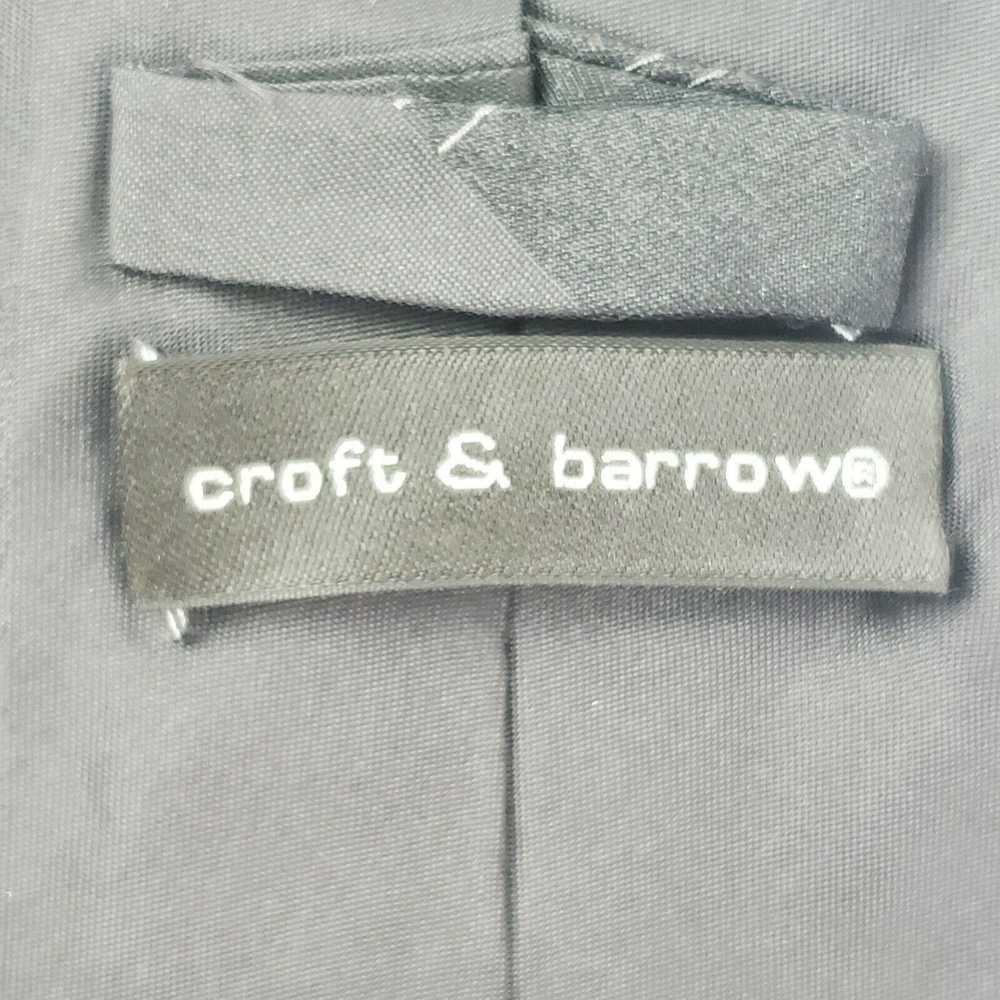 Croft & Barrow Croft & Barrow Black Abstract Silk… - image 3