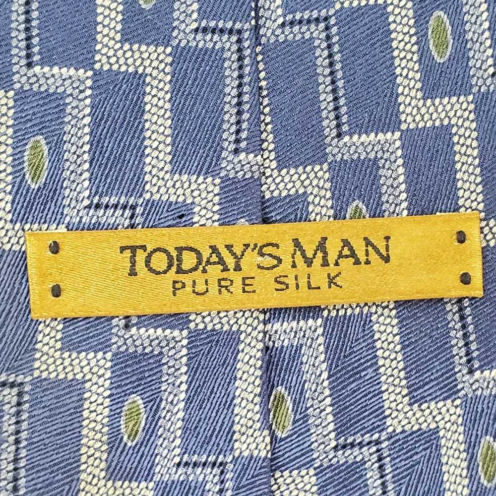 Italian Designers Today's Man Blue Geometric Silk… - image 3