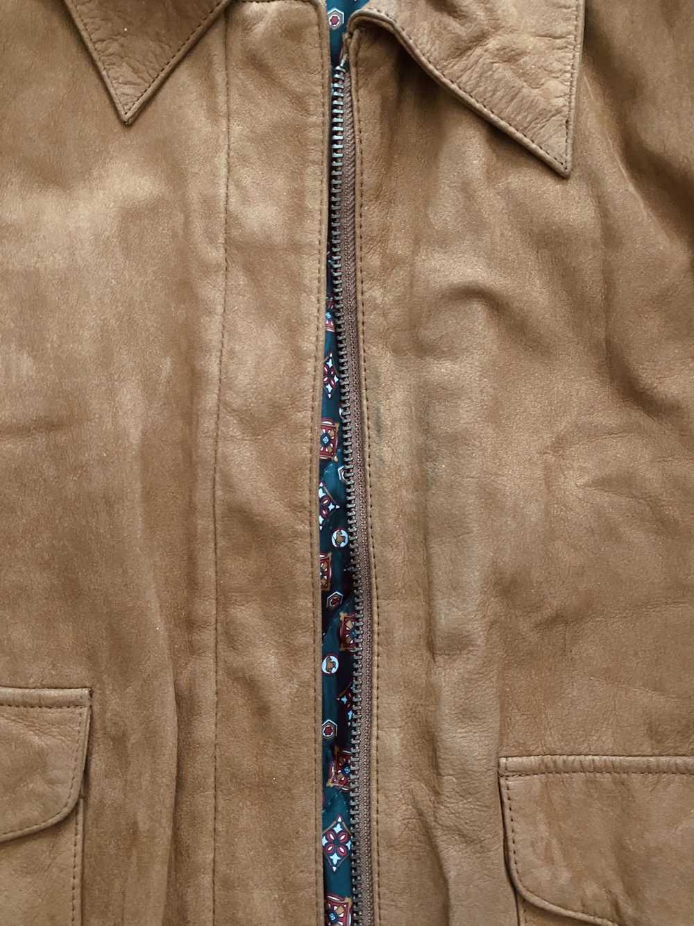 Hunt Club × Leather Jacket × Vintage Vintage sued… - image 3