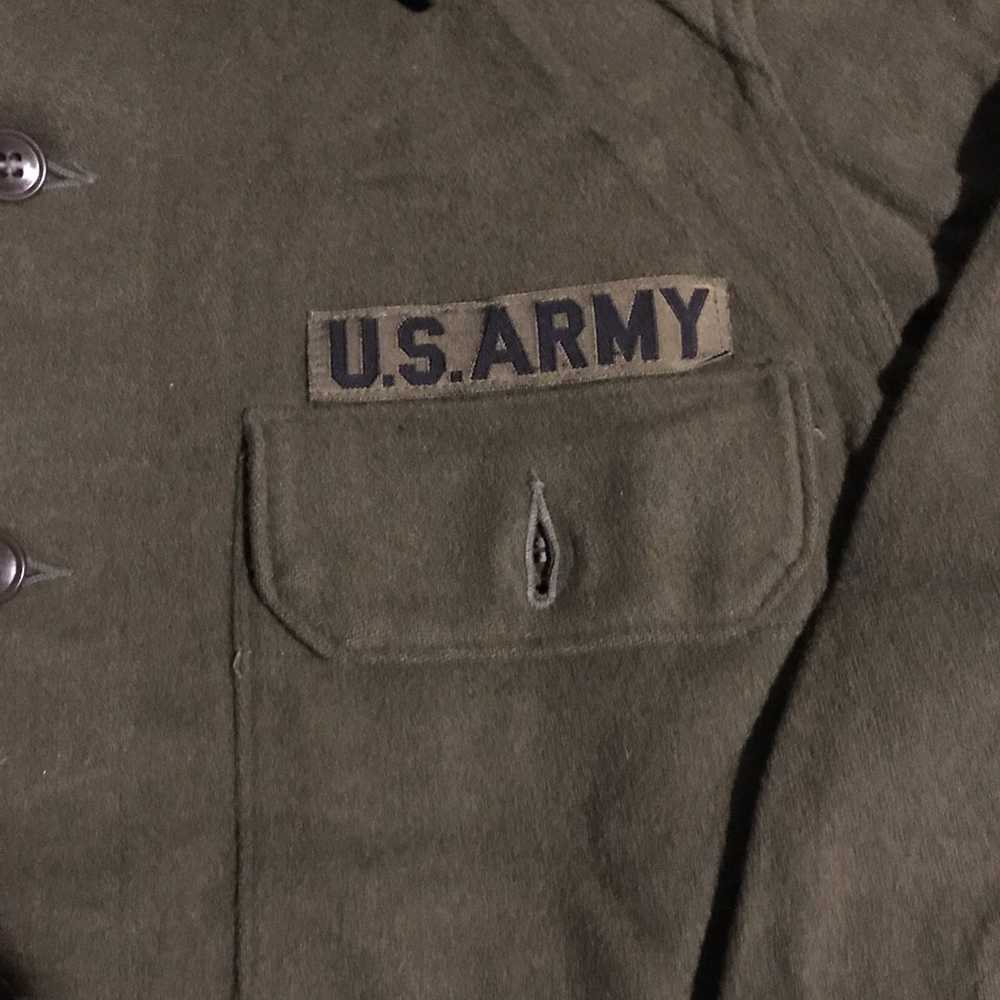 Military × Vintage Vintage 1990s Wool US Army But… - image 2