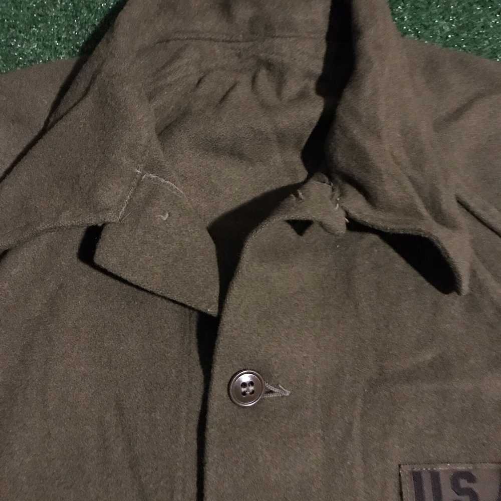 Military × Vintage Vintage 1990s Wool US Army But… - image 3