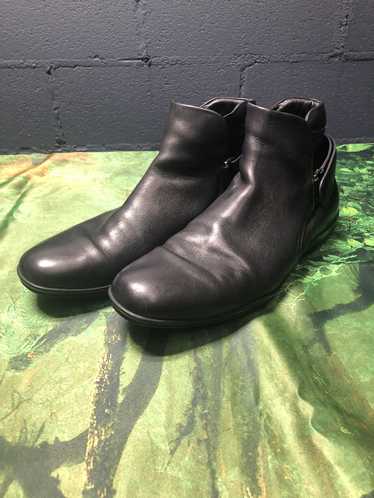 Prada Prada Back strap leather ankle boots