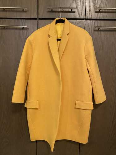 Celine Mustard Yellow Wool Crombie Coat Celine - image 1