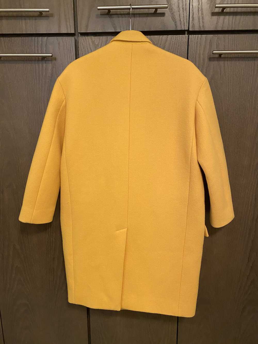Celine Mustard Yellow Wool Crombie Coat Celine - image 2