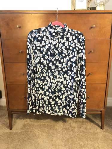 Zara Zara Men Floral Printed Button Up Shirt Small