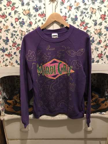 Tultex × Vintage Vintage 90s Mardi Gras Crewneck