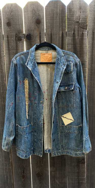 Japanese Brand × PPFM Handmade Distressed Painter… - image 1