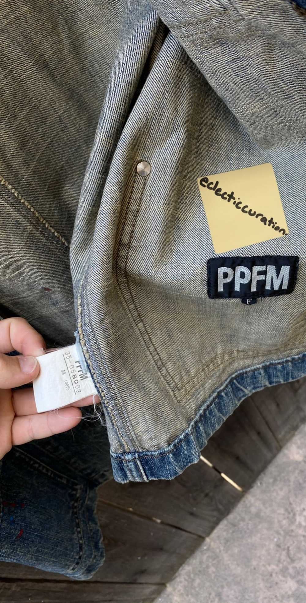 Japanese Brand × PPFM Handmade Distressed Painter… - image 3