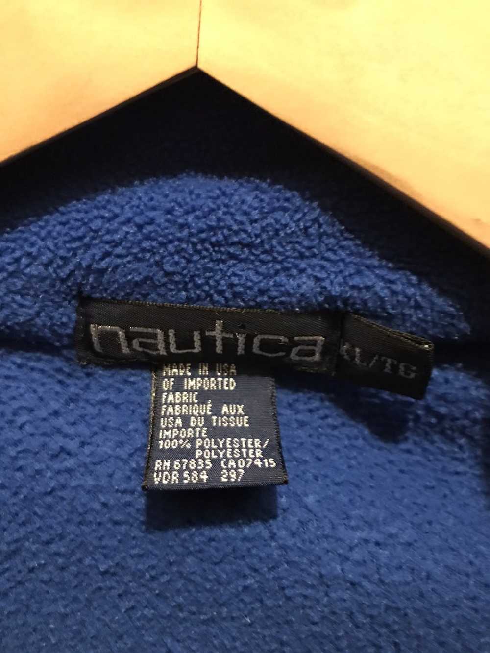 Nautica × Vintage Vintage 90s Nautica Fleece Swea… - image 3