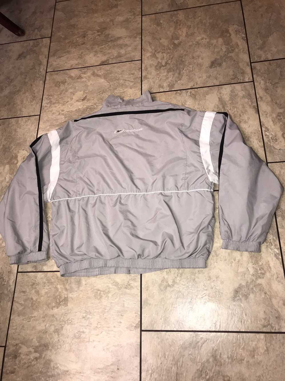 Reebok Vintage Grey Reebok Full ZIP Windbreaker J… - image 3