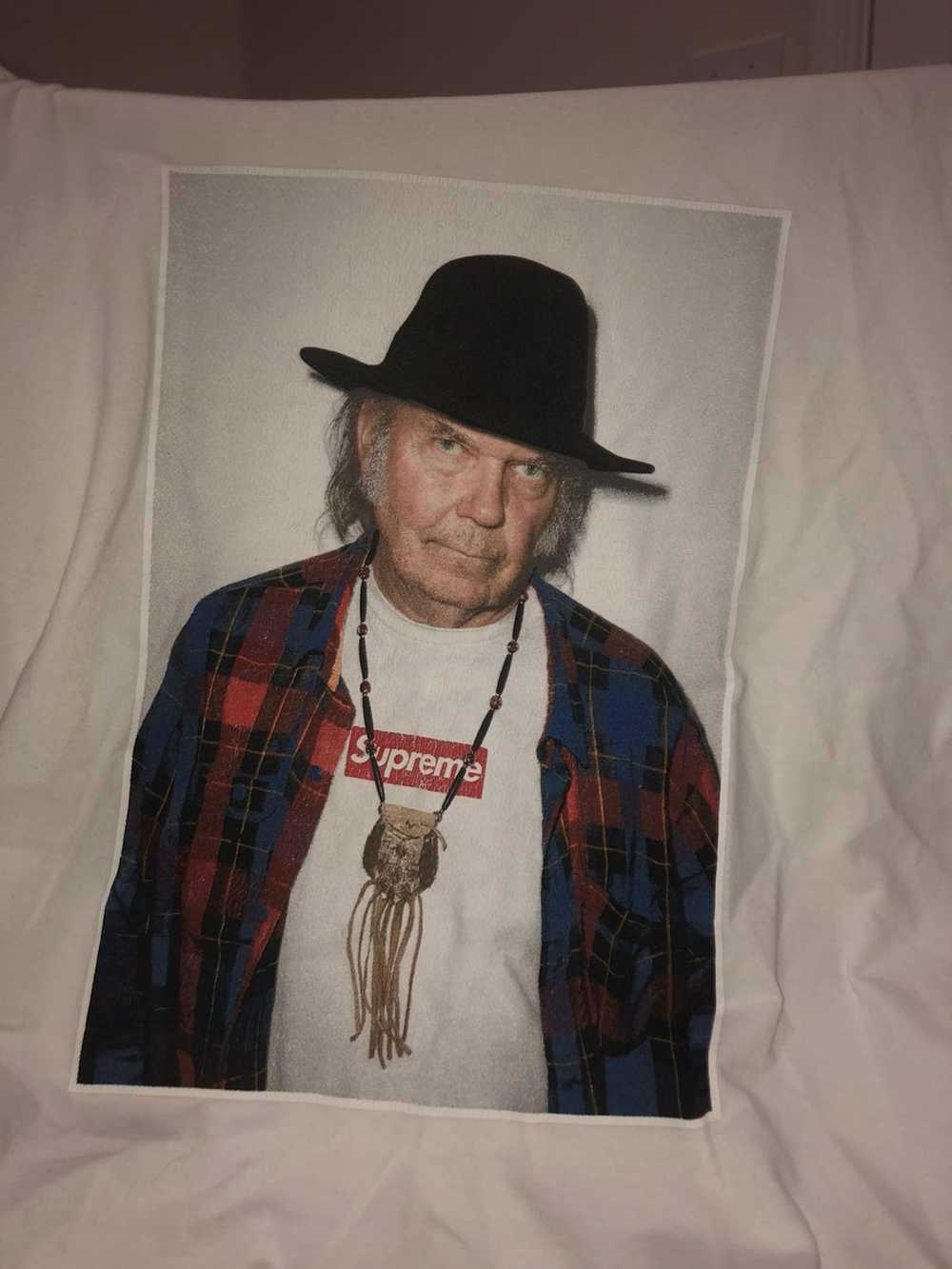 Supreme Supreme White Neil Young tee Size M Used - image 4