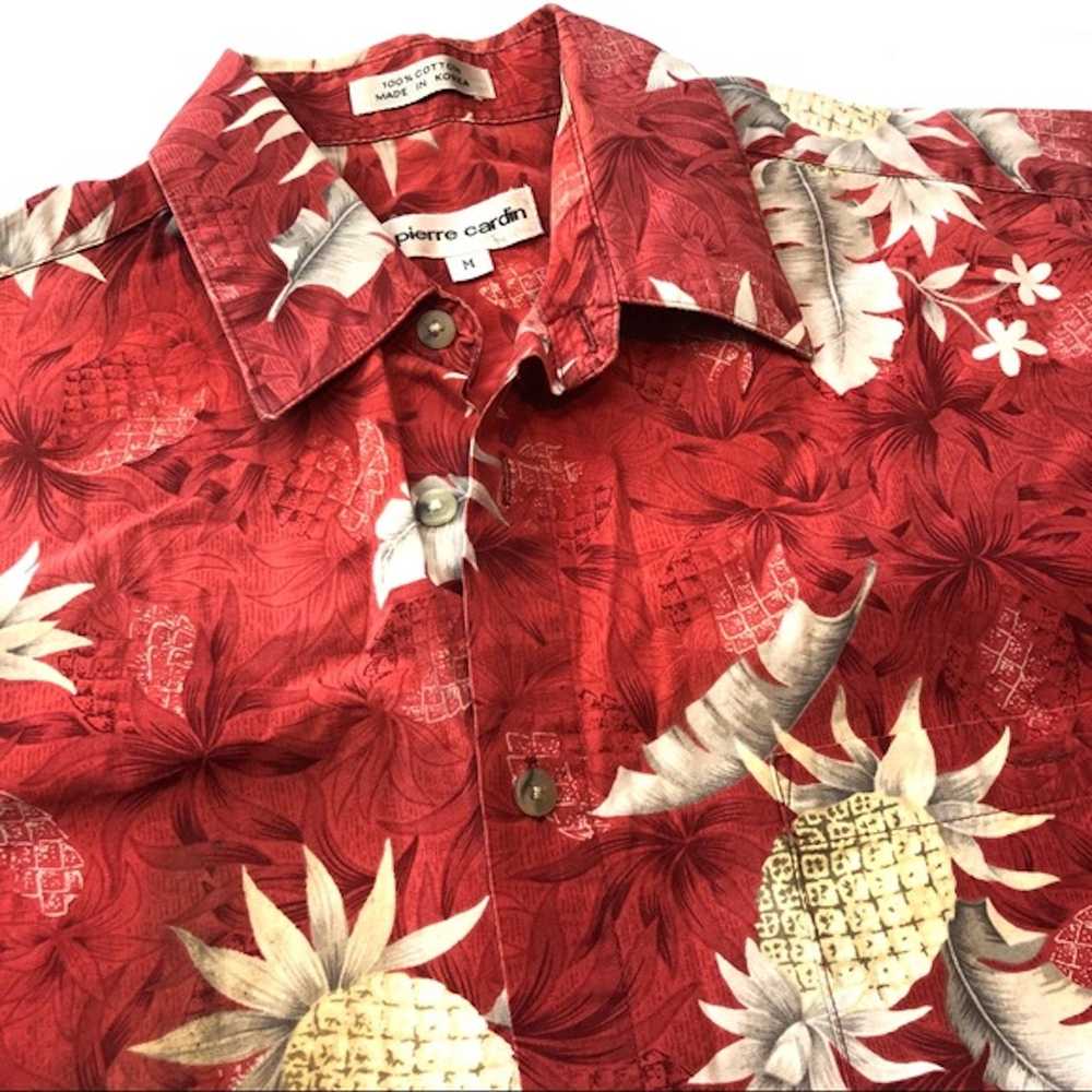 Pierre Cardin PIERRE CARDIN Vintage Hawaiian Red … - image 5