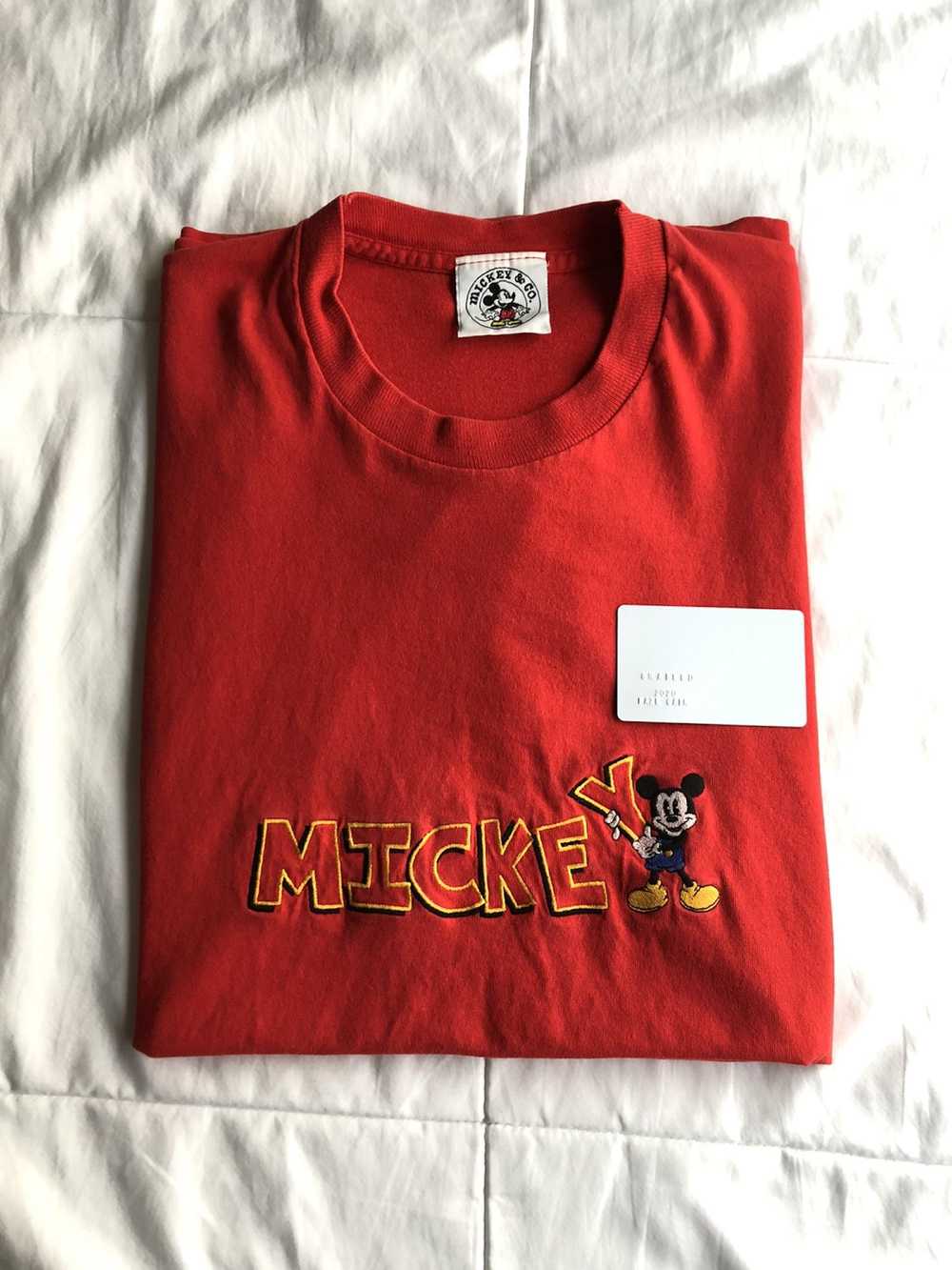 Vintage Embroidered MICKEY Tee - image 1