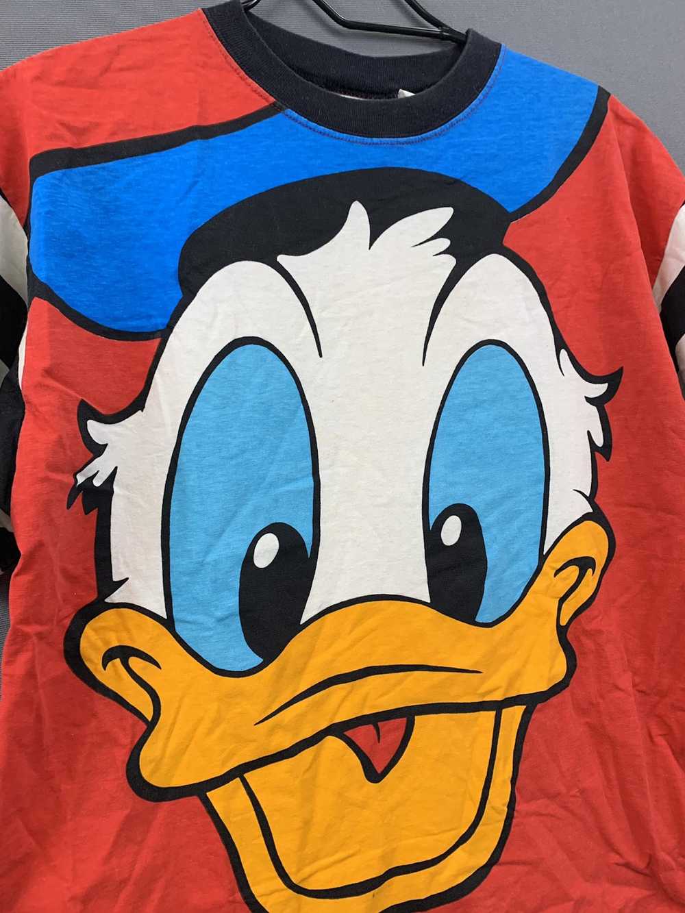 Disney × Vintage VTG Donald Duck all over print T - image 2