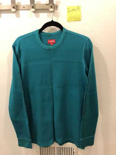 Supreme Supreme waffle top long sleeve medium teal