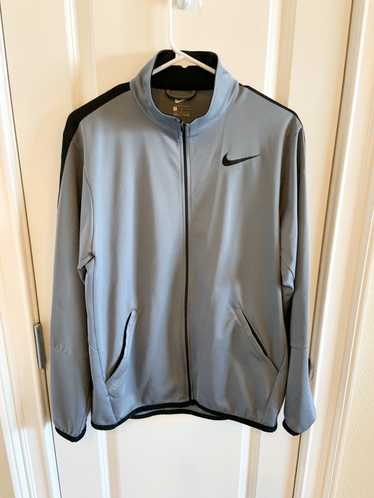 Nike grey track jacket best sale